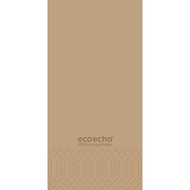 Serviett DUNI 3L 40cm 1/8 eco brun (250)