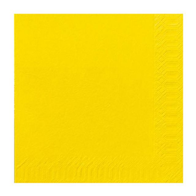 Serviett Duni 3L 33cm Gul 125