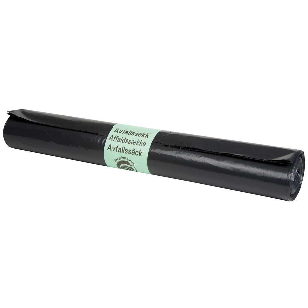 Avfallssekk 70x110cm 45my 100L Sort 10