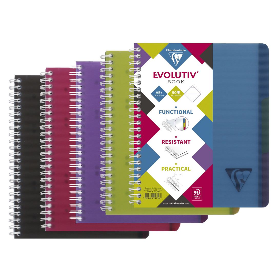 Notatbok CLAIREFONTAINE A5 PP inde lin