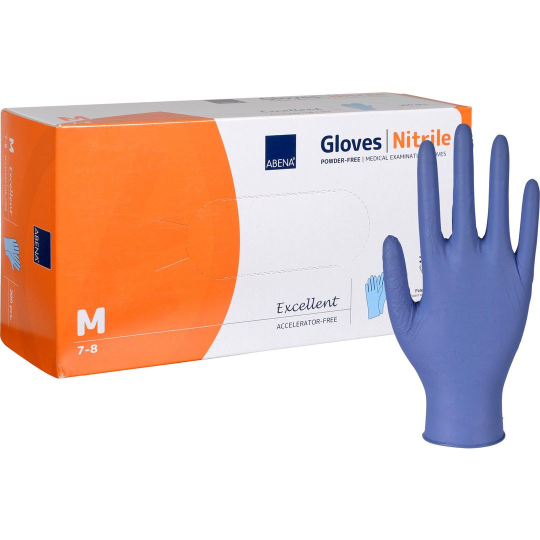 Hanske ABENA aksel fri u/p M blå (200)