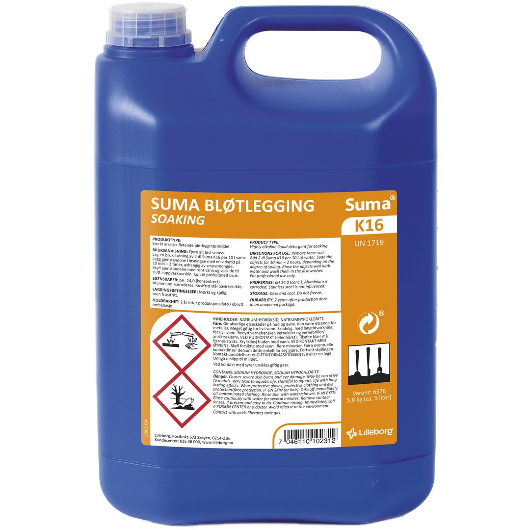 Bløtlegging Suma K16 5,8 kg