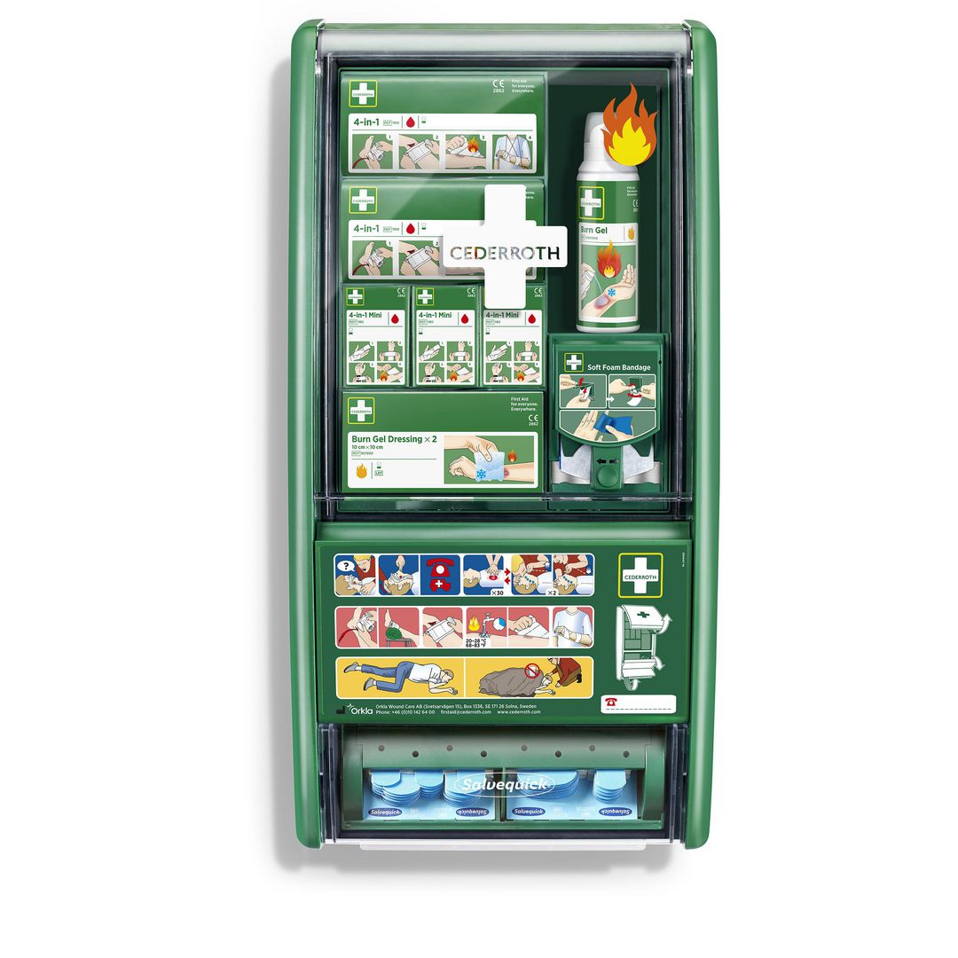 Førstehjelpsstasjon CEDERROTH brannskade