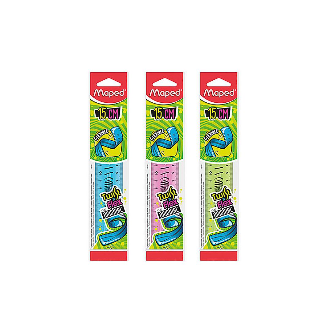 Linjal MAPED Twist'n Flex ass. 15cm