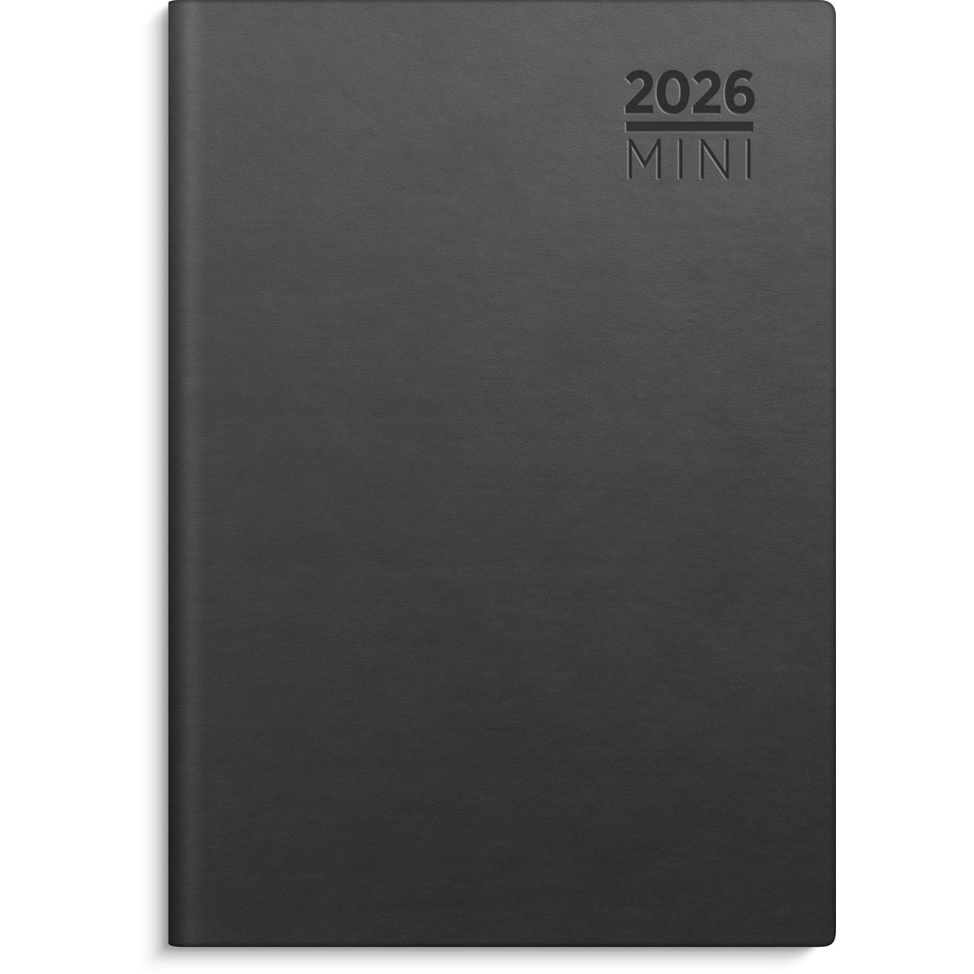 Lommekalender GRIEG Mini 2026 Imitert Grå