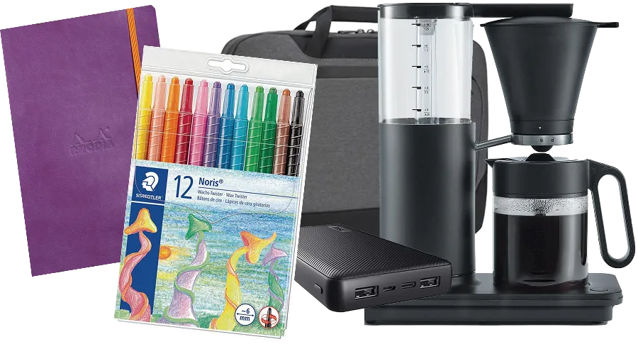 Forskjellige kaffemaskiner og filtere