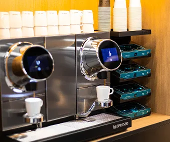 En Aquila kaffemaskin fra Nespresso