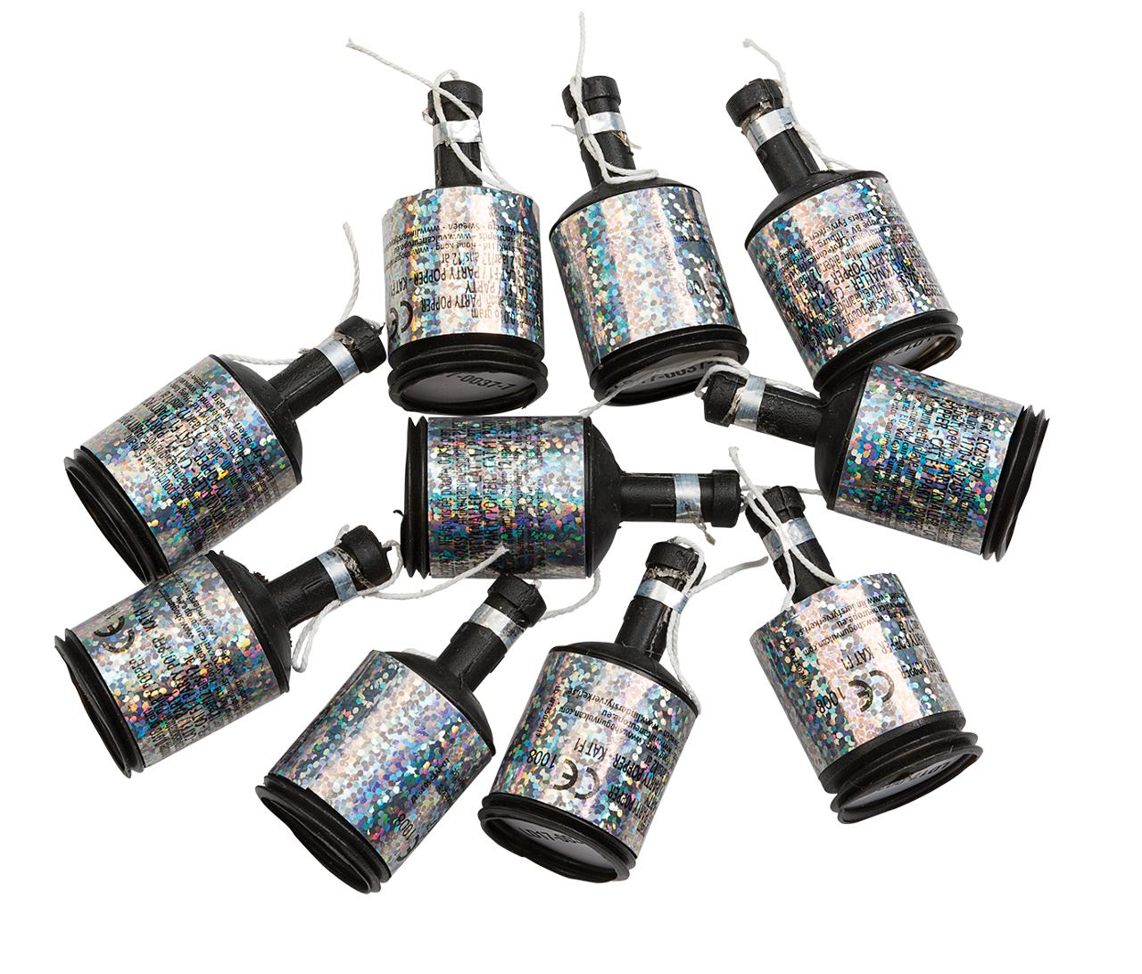 Partypoppers JOKER sølv (8)