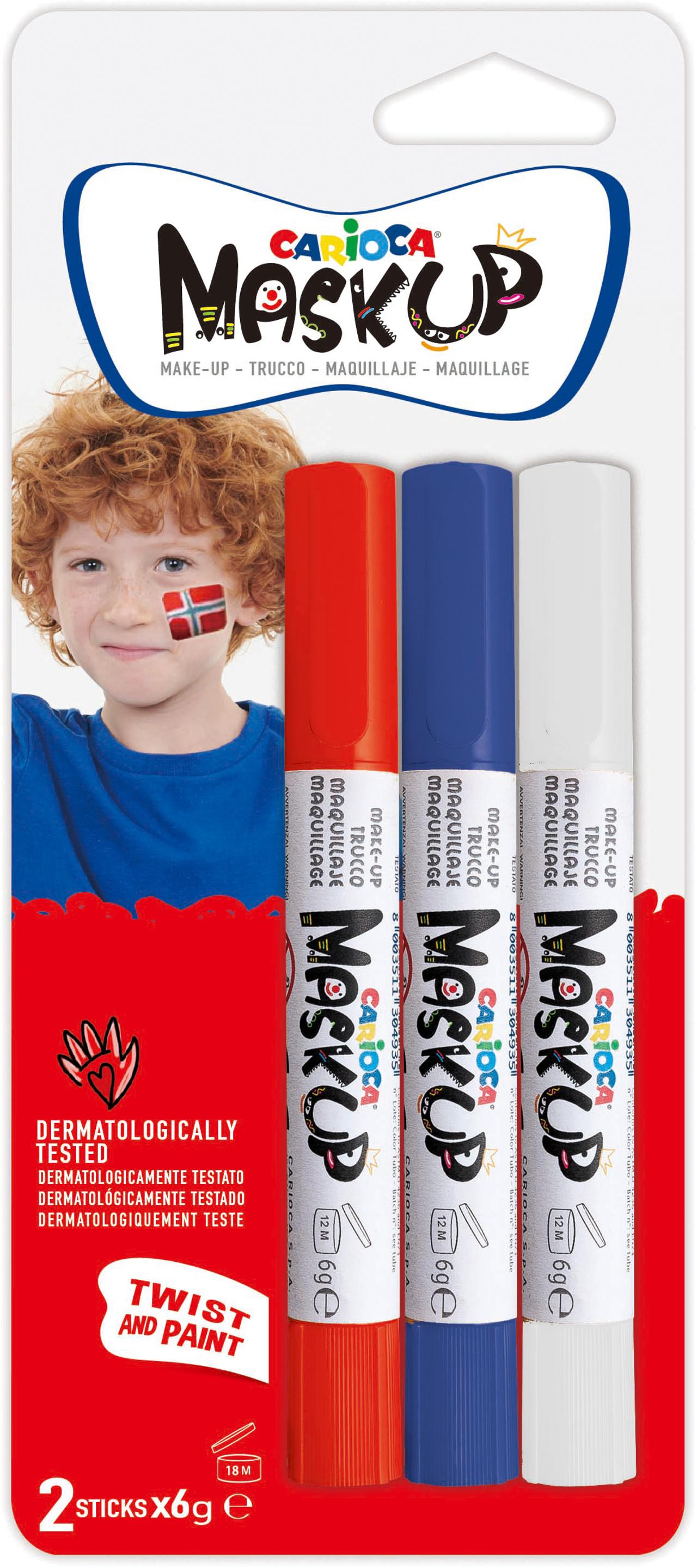 Ansiktsmaling Norske Flagg 3