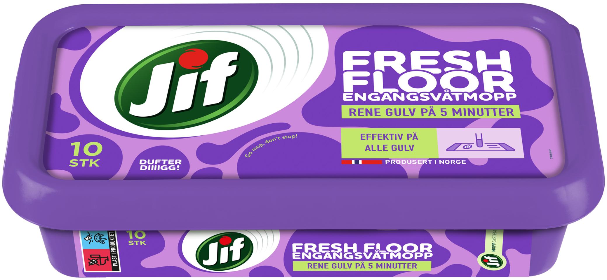 Engangsvatmopp Jif Fresh Floor 10