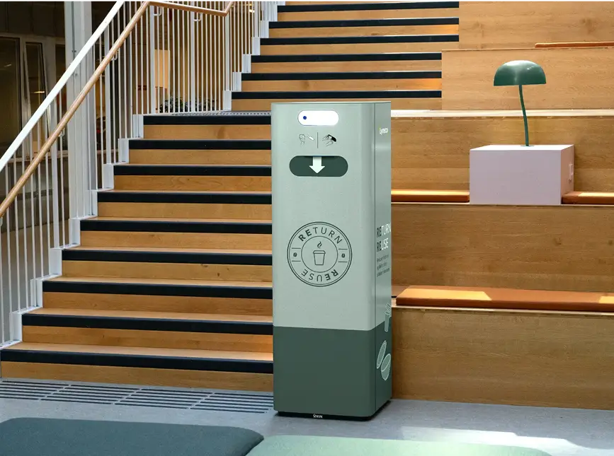 bilde av Return & Reuse løsning avfallsbeholder