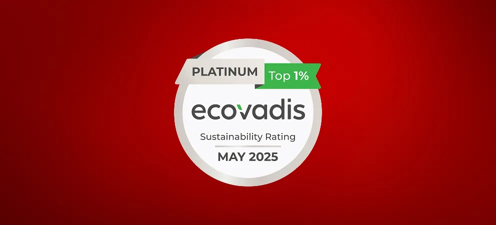 EcoVadis May 2025 platinum top 1%