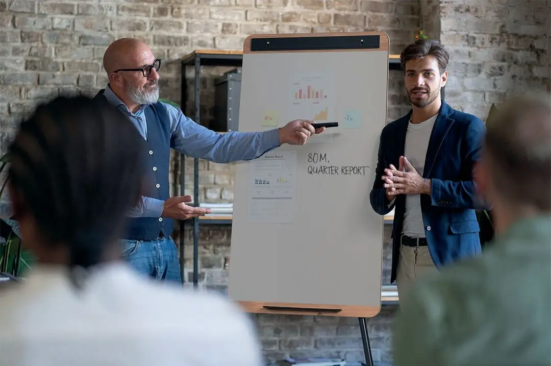 Bi-Office flipover på et kontor