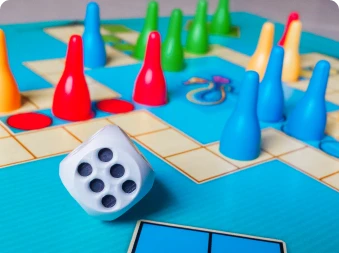Nærbilde av ludo