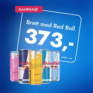 Kampanje: brett med Red Bull (24 stk.) - 373,-
