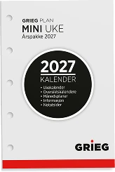 Grieg plan mini uke årspakke 2027