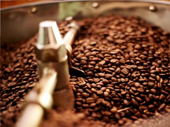Nærbilde av kaffebønner