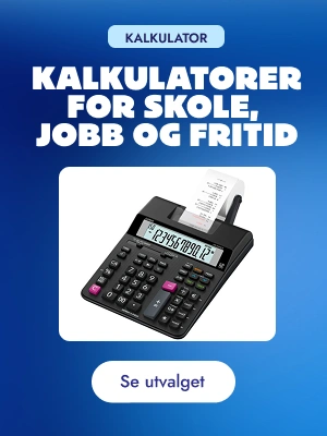 Kalkulatorer for skole, jobb og fritid