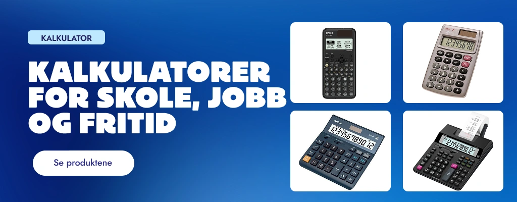 Kalkulatorer for skole, jobb og fritid
