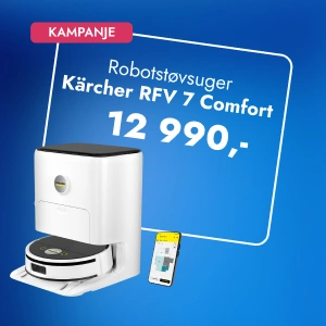 Kampanje: Robotstøvsuger; Kärcher RFV 7 Comofort 12990kr