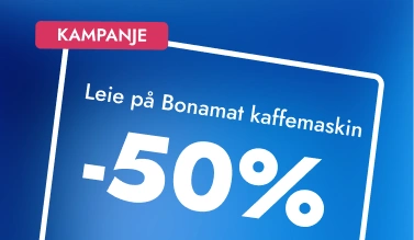 Kampanje: Bonamat kaffemaskin 50% på leie