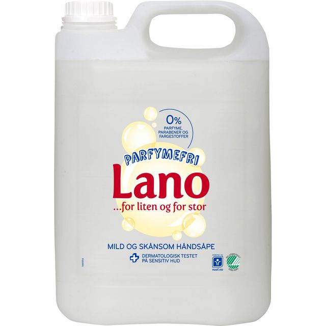 Håndsåpe LANO parfymefri 5L produktbilde
