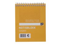 Notisblokk EMO 8x10cm 60g 50bl linj spir Image