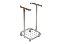 Avfallsstativ HYKAB stål m/75mm hjul Image