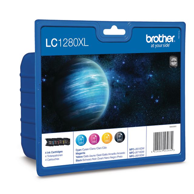 Blekk BROTHER LC1280XLCMYK (4) produktbilde