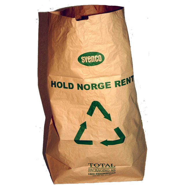 Papirsekk 2-lags 100L produktbilde