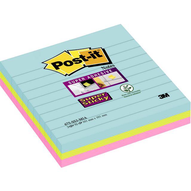 Notatblokk POST-IT SSN 101x101lj Cosm(3) produktbilde