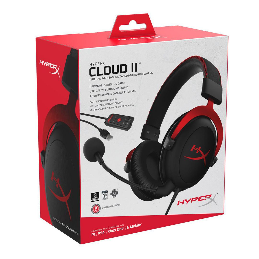 Headset HYPERX Cloud II rød produktbilde