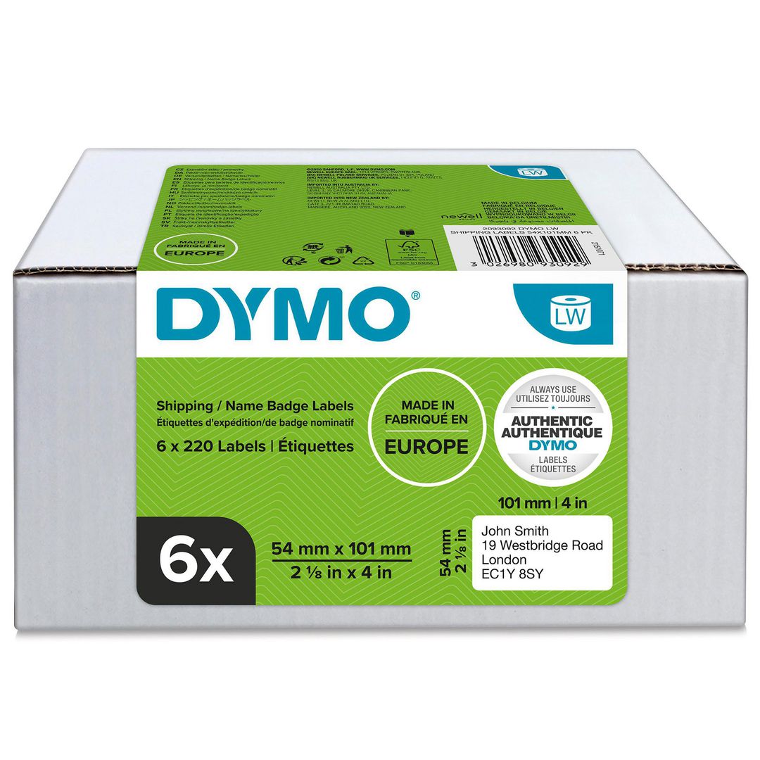 Etikett DYMO Frakt 54x101mm 220st (6) produktbilde