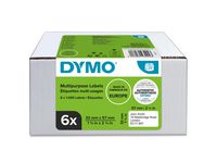 Etikett DYMO Universal 57x32mmx1000 (6) Image