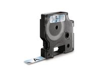 Tape DYMO D1 12mm x 7m sort/klar Image