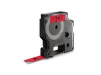 Tape DYMO D1 12mm x 7m sort/rød Image