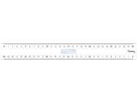 Linjal LYRECO dobbel plast 30cm Image