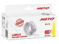 Prisetikett METO 22X12mm rød (6) Image