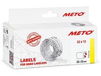 Prisetikett METO 22x12mm hvit (6) Image