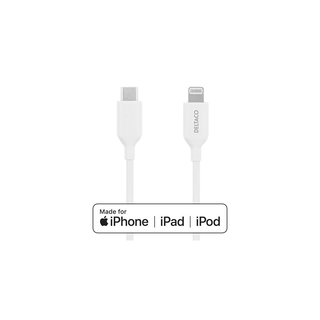 Kabel DELTACO USB-C til Lightning 2m produktbilde