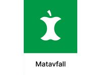 Kildesorteringsetikett Matavfall A4 Image