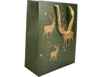 Gavepose stor - hjort m/folietrykk Image