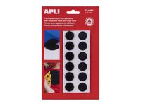 Borrelås APLI m.lim rund Ø19mm sort (12) Image