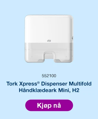 Dispenser TORK tørk multif mini H2 hvit