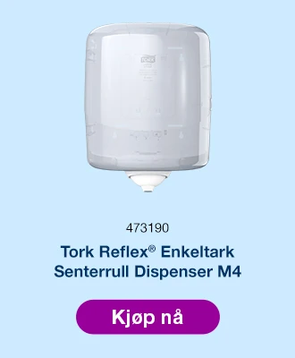 Dispenser TORK Reflex Sen.rull M4 hvit