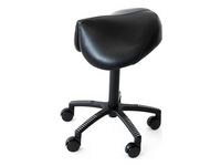 Sadelstol KENSON Flexsadel skinn sort Image