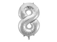 Ballong JOKER folie 86cm tall 8 sølv Image