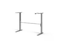 Skrivebordsben PRIMA hev/senk sølvgrå Image