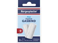 Gasbind NORGESPLASTER Elastisk 8cmx4m(2) Image
