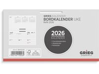 Bordkalender GRIEG 2026 uke Image